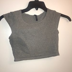 Grey crop top